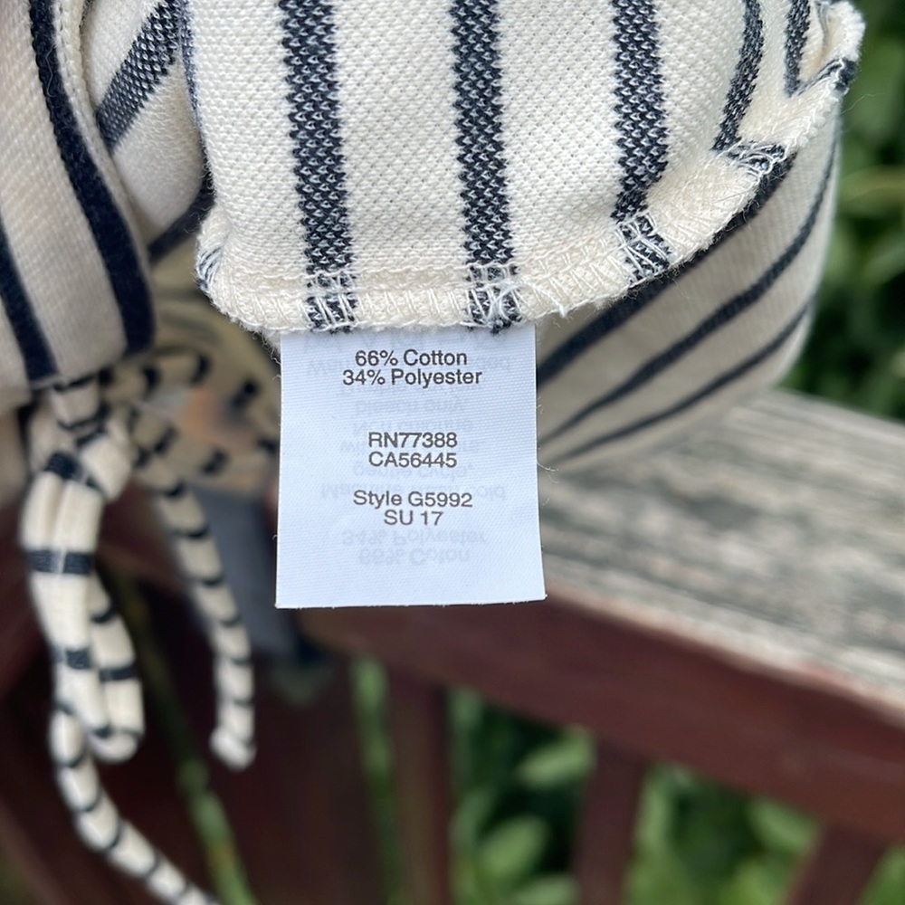 MADEWELL Melody Off the Shoulder Nautical Striped Top Size Extra Small - Picture 5 of 7